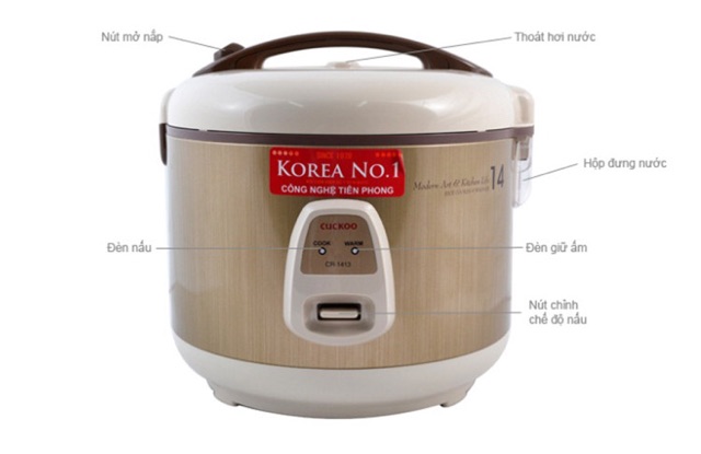 Nồi cơm điện Cuckoo CR 1413G - Hàng nhập khẩu | BigBuy360 - bigbuy360.vn