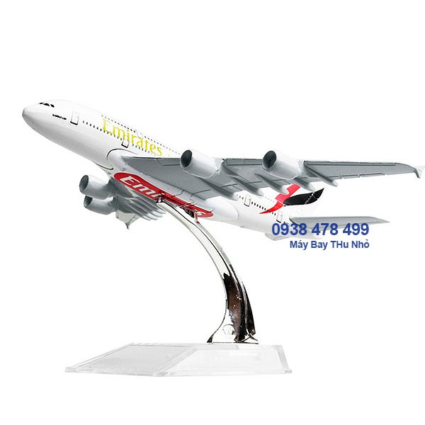 MÔ HÌNH SẮT MÁY BAY 16CM KÈM ĐẾ MICA - EMIRATES  - UAE - 8936