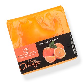 Xà bông thiên nhiên handmade Eccomorning hình vuông hương Cam - Orange