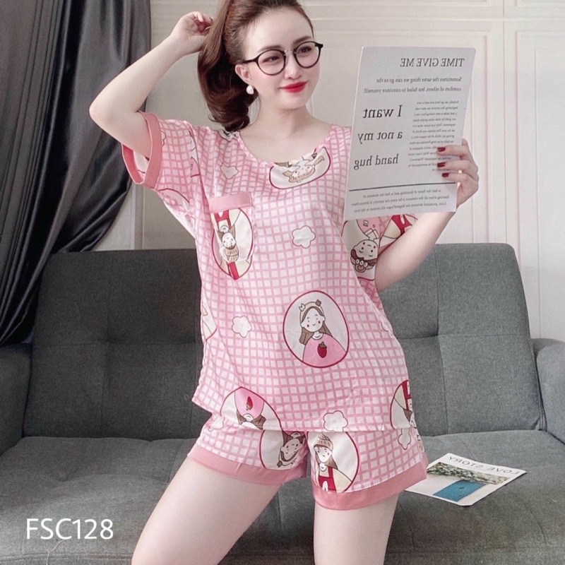 Đồ Ngủ Pijama Lụa Satin Tay Cộc Siêu Xinh, Tay Ngắn Quần Ngắn, Tiểu Thư Mềm Mịn, Độc Lạ Khó Tìm, Sanh Chảnh Hàn Quốc