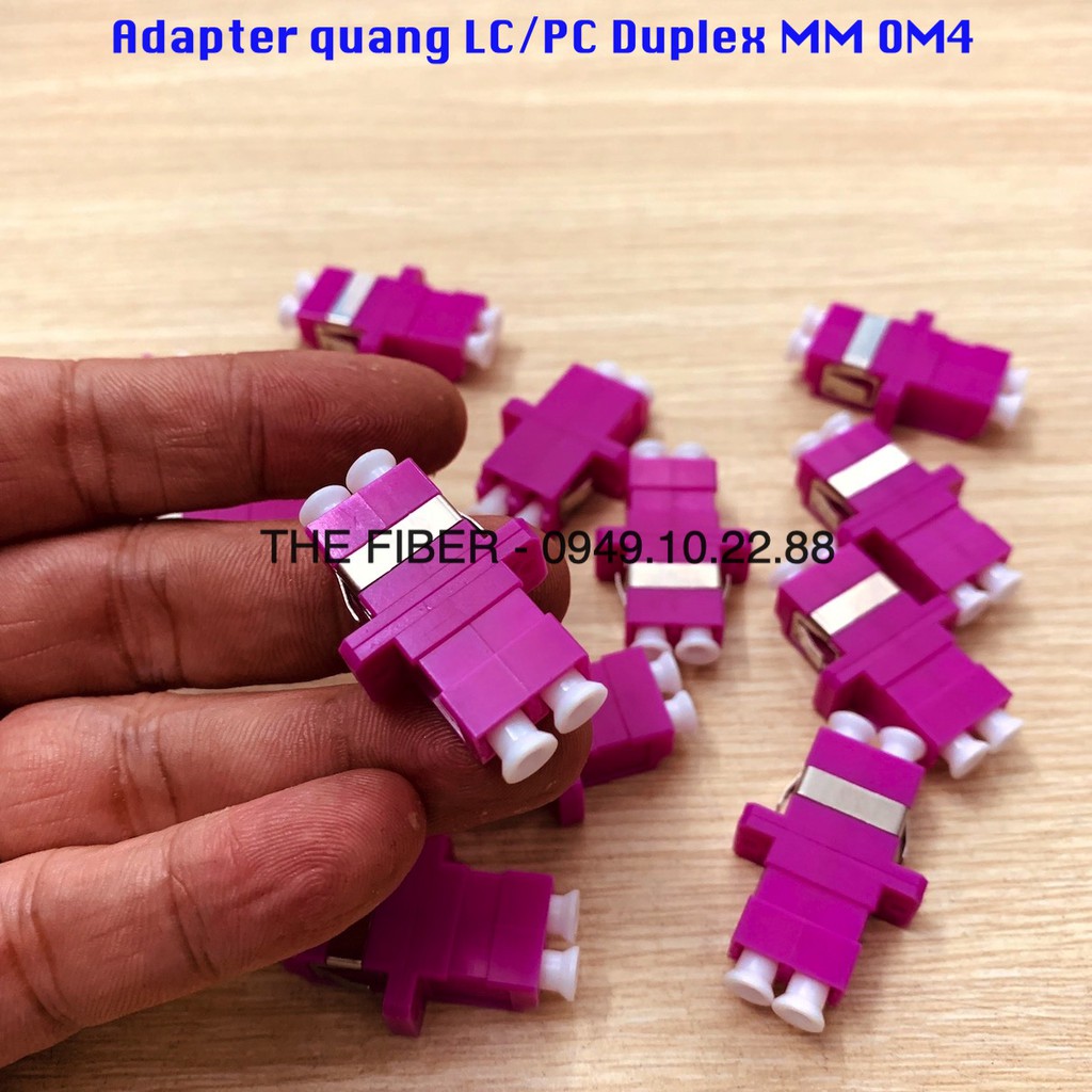 Adapter quang LC/PC MM Duplex OM4 (Bộ 6 hoặc 12 cái)