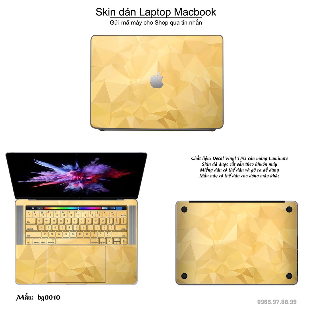 Skin dán Macbook mẫu đá phối gỗ - dah025 (đã cắt sẵn, inbox mã máy cho shop)