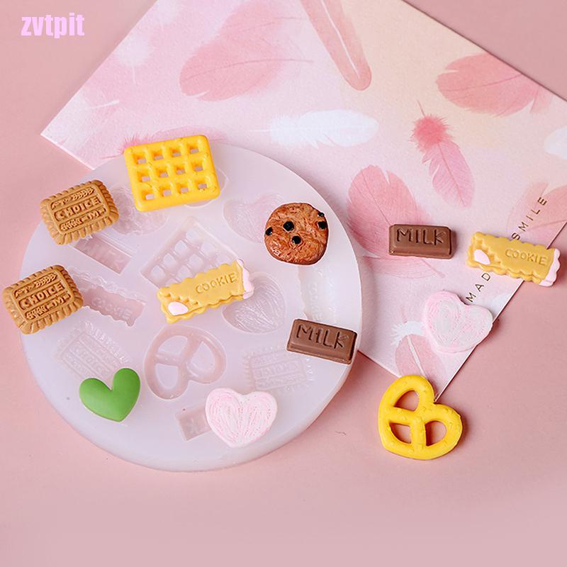 1 khuôn silicone làm nến/bánh quy/kem/bánh quy DIY