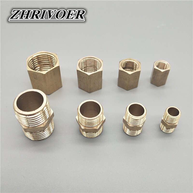 Khớp nối đồng ren ngoài và ren trong cỡ 10mm 13mm 17mm 21mm 27mm