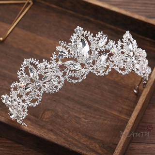 Cài tóc hình vương miện đính đá sang trọng cho cô dâu