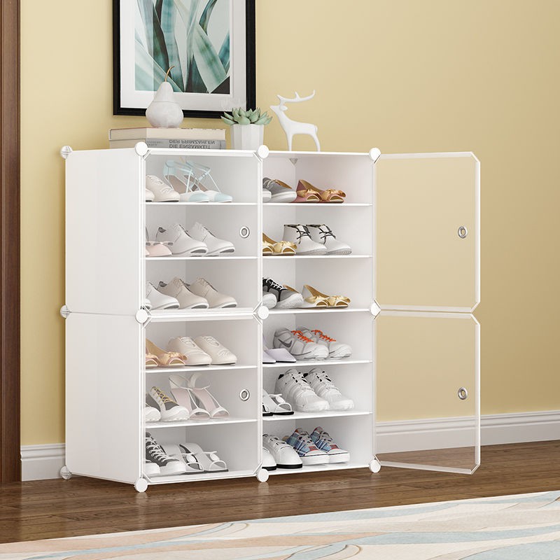 Giá để giày nhiều tầng gia đình lắp ráp chống bụi ba mục đích đơn giản tủ đa năng đựng dép ra vào khu tập thể ki