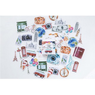 Hình dán trang trí sticker chủ đề du lịch STK044