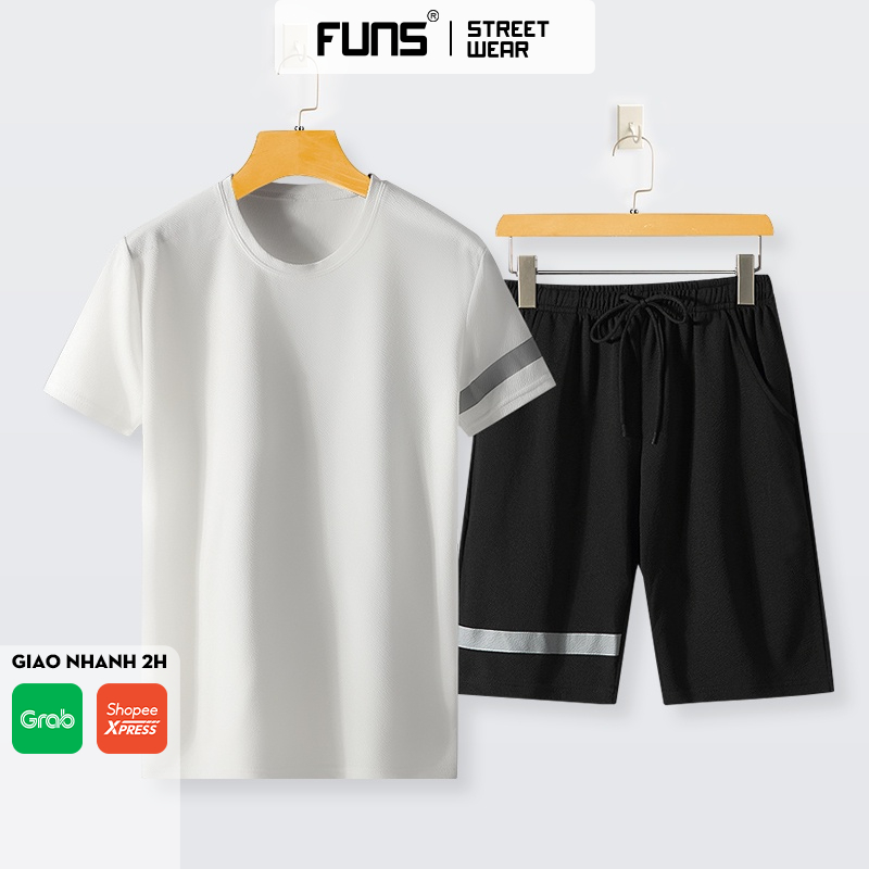 Set Bộ Quần Áo thể thao nam đẹp FUNS mã TT39 Áo thun nam, Quần short nam thun mùa hè thoáng mát