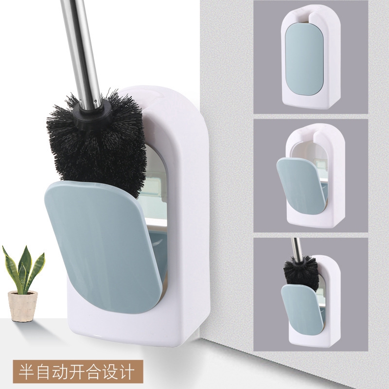 Bathroom bathroom wall mounted toilet long brush handle household no dead angle soft cleaning brush