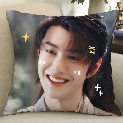 Gối Ôm, Gối Vuông Cao Cấp In Hình Vương Nhất Bác Wang Yibo kích thước 36*36CM