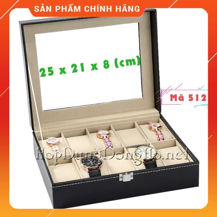 [Giảm 50%]  Hộp Đựng Đồng Hồ, Nhẫn, Hoa Tai & Kính Mát nhiều mẫu - Vỏ Da PU Cao Cấp