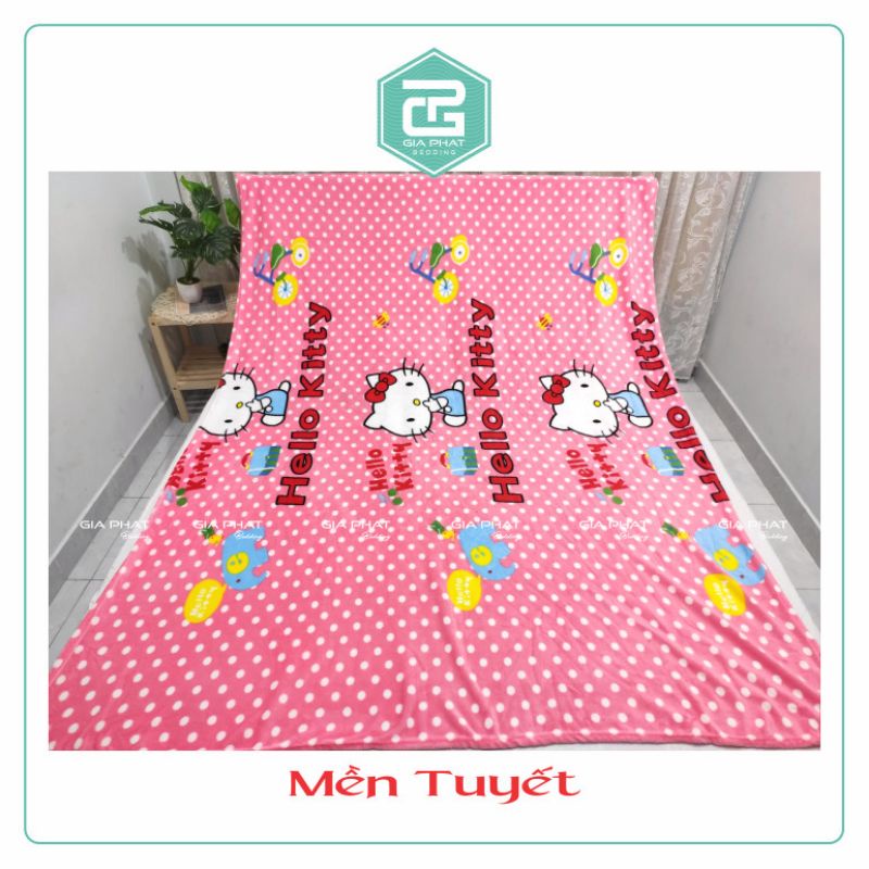 Mền tuyết nhung, chăn lông tuyết siêu mềm mịn đủ màu kích thước 1m6 x 2m