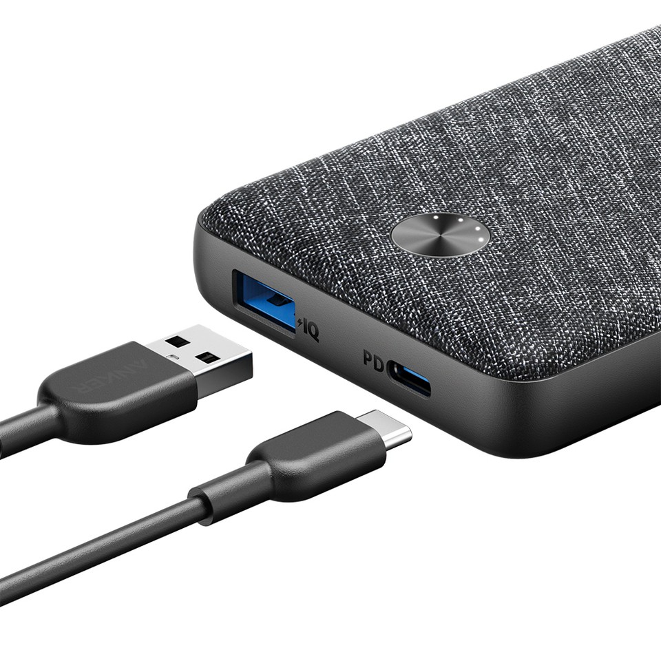 Pin Sạc Dự Phòng Anker PowerCore Essential 20.000mAh - A1287, Sạc Nhanh 20W PD Cho iPhone