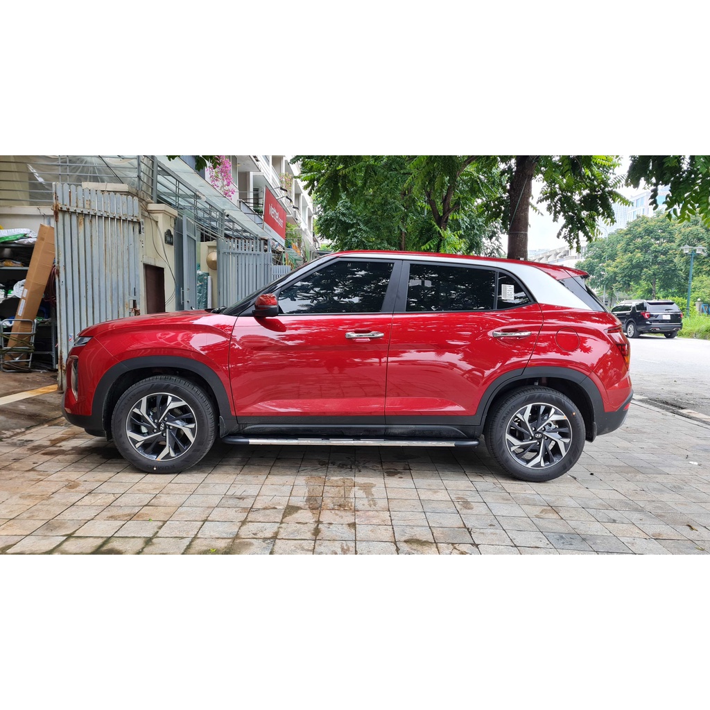 Bậc lên xuống Hyundai Creta 2022. Mẫu đúc, mặt gương, viền gương cao cấp SP