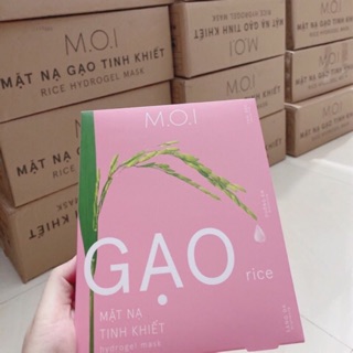 Set 3 miếng mặt nạ gạo tinh khiết m.o.i hồ ngọc hà