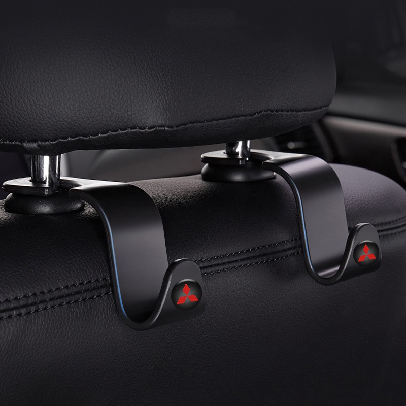 Móc Treo Đồ Gắn Sau Ghế Ngồi Xe Hơi In Logo Mitsubishi Đa Năng Tiện Dụng