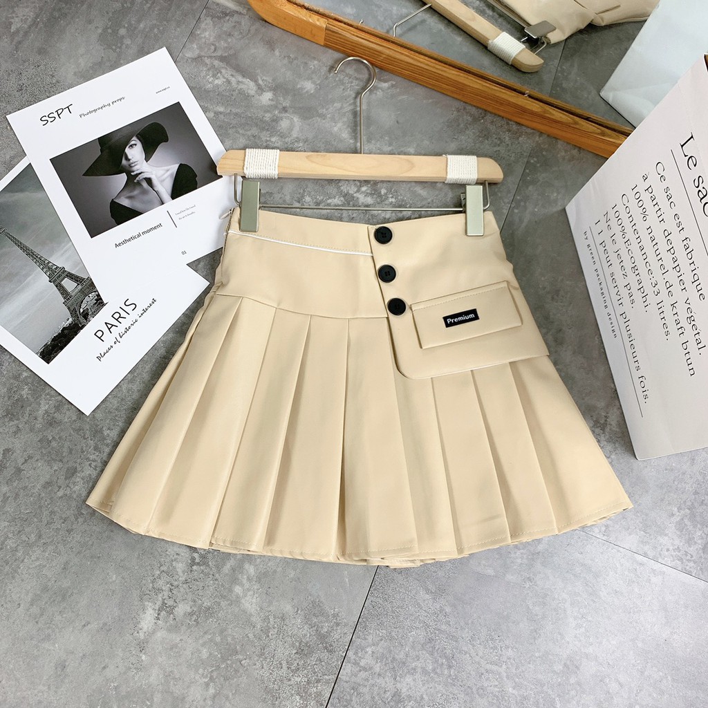 CHÂN VÁY DA XOÈ XẾP LI | BigBuy360 - bigbuy360.vn