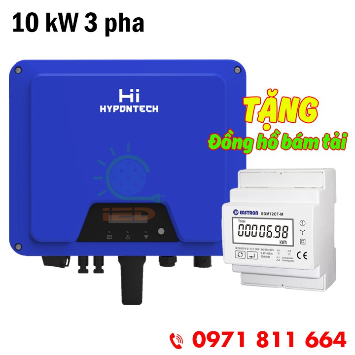 Biến tần hòa lưới bám tải HYPONTECH 10kW 3 pha HPT-10000 (Ứng dụng theo dõi HiPortal có Tiếng Việt)