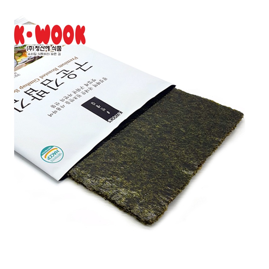 Rong Biển Cuộn Cơm Hàn Quốc K-WOOK 10 lá 24g, sử dụng cho các món kimbap, sushi