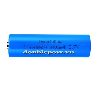 Pin sạc Cell pin 18650 Doublepow 3400mAh hàng chính hãng dung lượng thực dùng cho sạc dự phòng, pin laptop, đèn pin,...