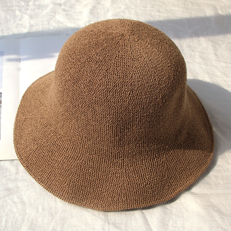 Nón Tai Bèo Vải Cotton Lanh Màu Sắc Đơn Giản Gấp Gọn Tiện Dụng Thời Trang Phong Cách Hàn Quốc Cho Nữ