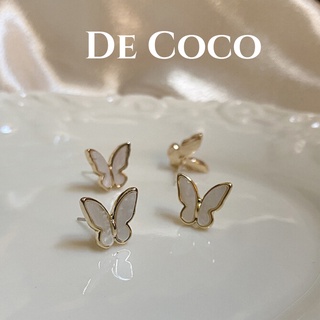 Khuyên tai bạc 925 hình bướm - Bướm đơn De Coco