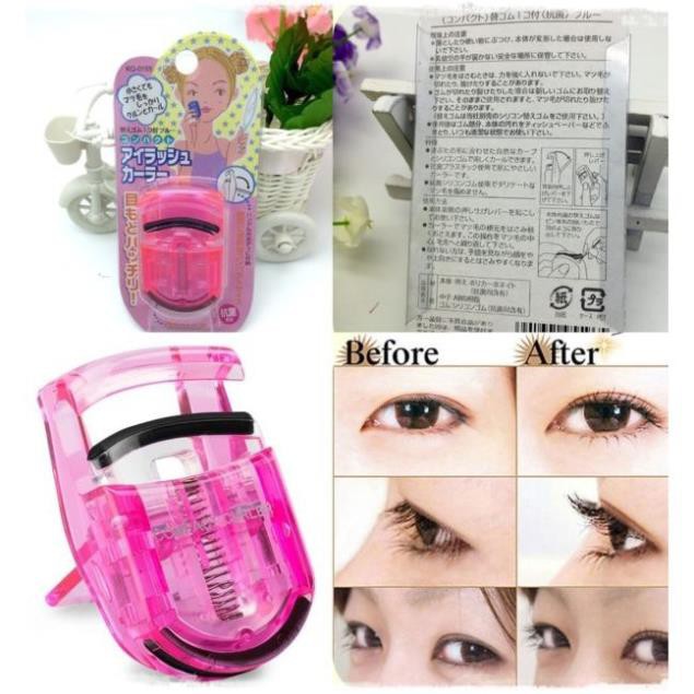 Kẹp uốn mi cong thân nhựa KAI CHÍNH HÃNG Giúp tạo dáng tối ưu cho độ cong mi hoàn hảo nhất, không làm rụng