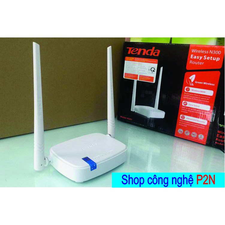 [Chính hãng] TENDA N301 - Bộ phát WIFI 2 râu tốc độ 300Mbps bảo hành 36 tháng | BigBuy360 - bigbuy360.vn