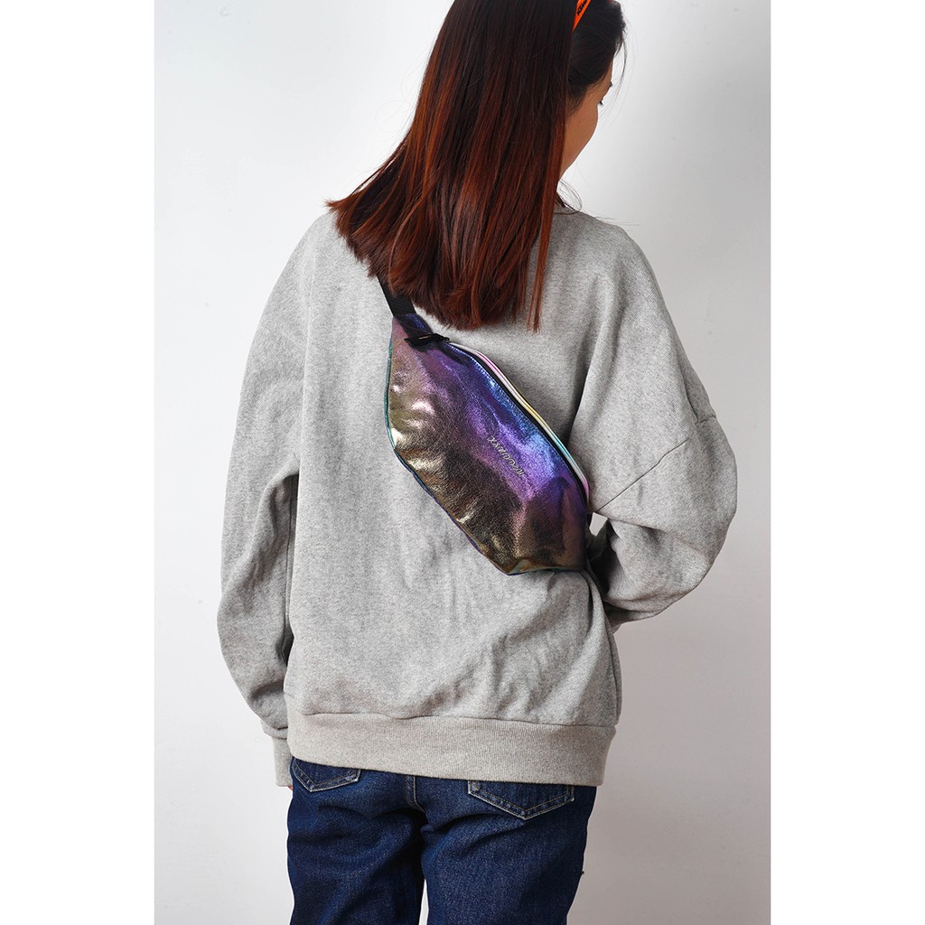 Túi Đeo Chéo Ksnddeu Màu Cầu Vồng Dễ Thương Cho Nữ