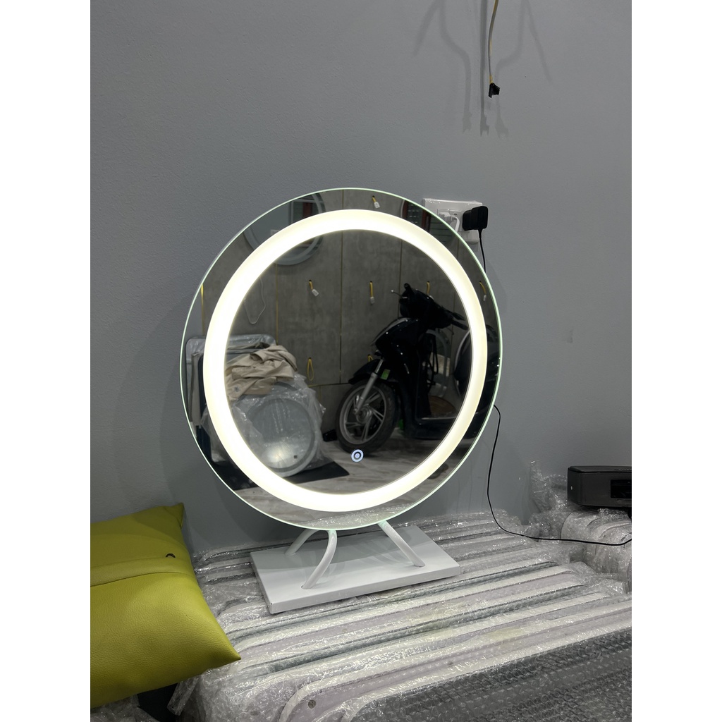 Gương led để bàn phấn  gương để bàn lắp ráp hoàn chỉnh