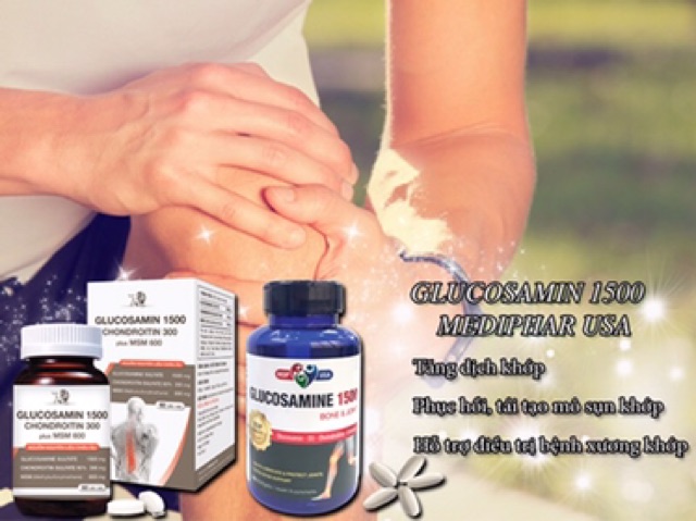 [chính hãng] GLUCOSAMINE 1500 mediphar USA