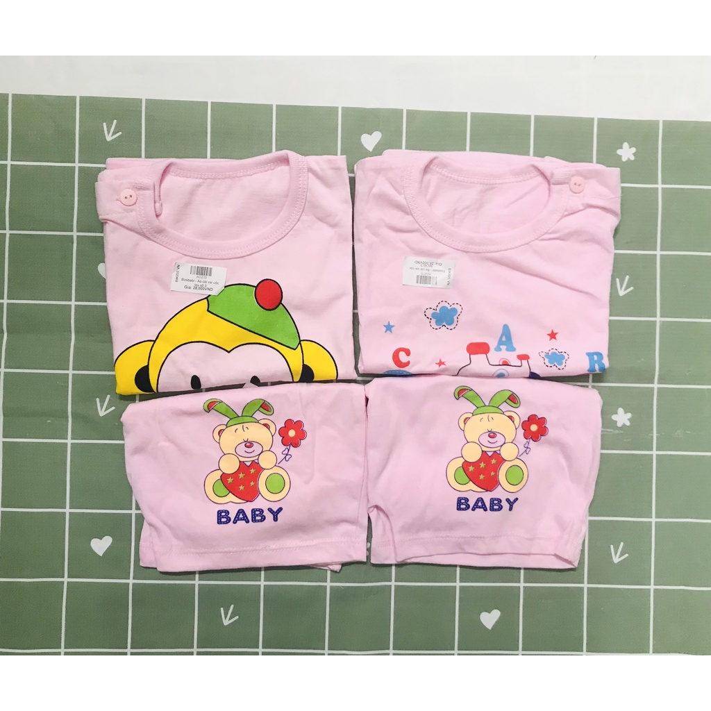 THANH LÝ - Quần áo cộc Bossbabi lẻ size 3 ( 6-8kg)