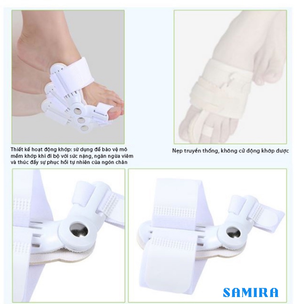 Dụng cụ nẹp hỗ trợ chỉnh hình ngón chân cái bản Cao Cấp điều chỉnh thẳng ngón chân cong vẹo SA1