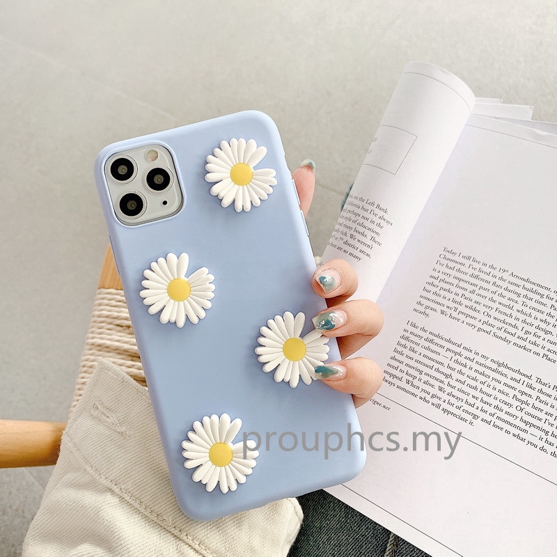 Ốp Lưng Tpu Mềm In Hình Hoa Cúc 3d Cho Oppo A1K A71 A71K A77 Realme 5 6 Pro 5i 5s Narzo 20 Pro | BigBuy360 - bigbuy360.vn