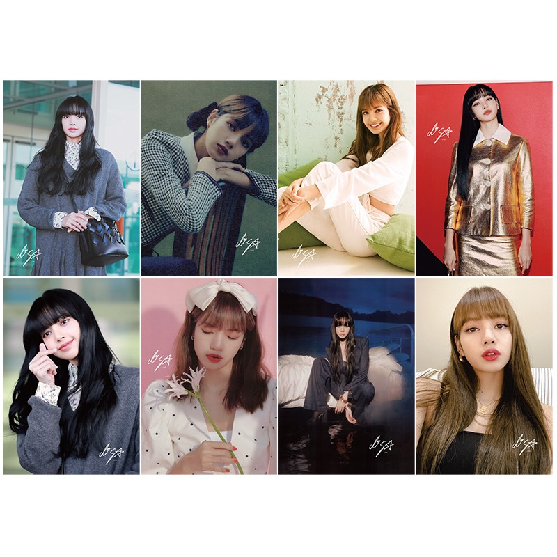 Poster Lisa Blackpink 8 tấm tranh treo tường