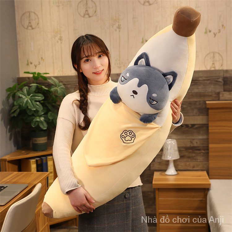 Aixini Fruit Banana Plush Toy Plushie Cat Rabbit Shiba Inu Food Kawaii Pillow Cute Cartoon Soft Toys Kids Baby Home Decor Birthday Gift