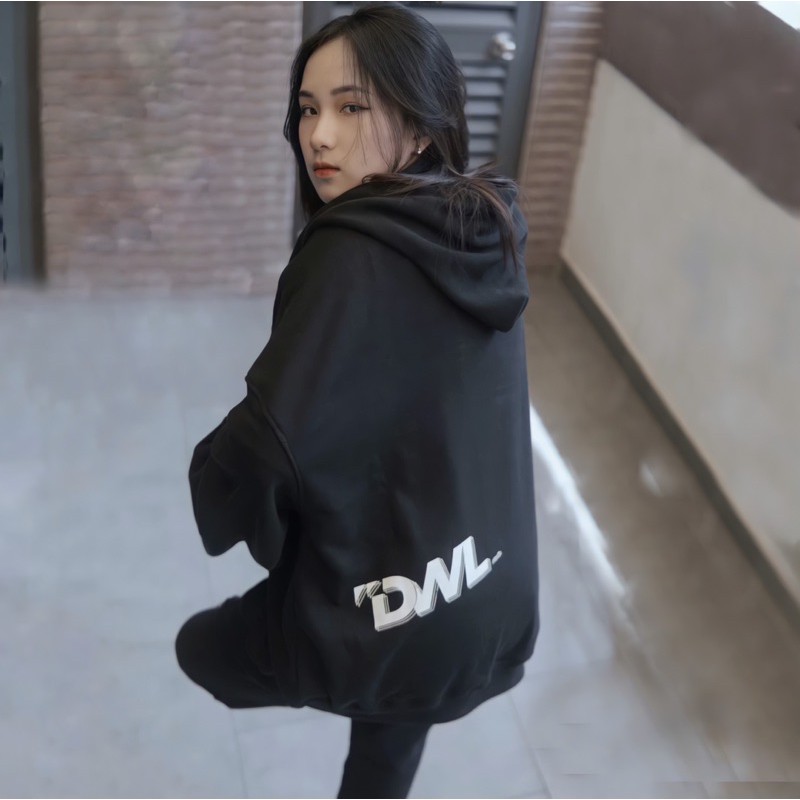 DWL ZIP HOODIE (Áo khoác form rộng có dây kéo)