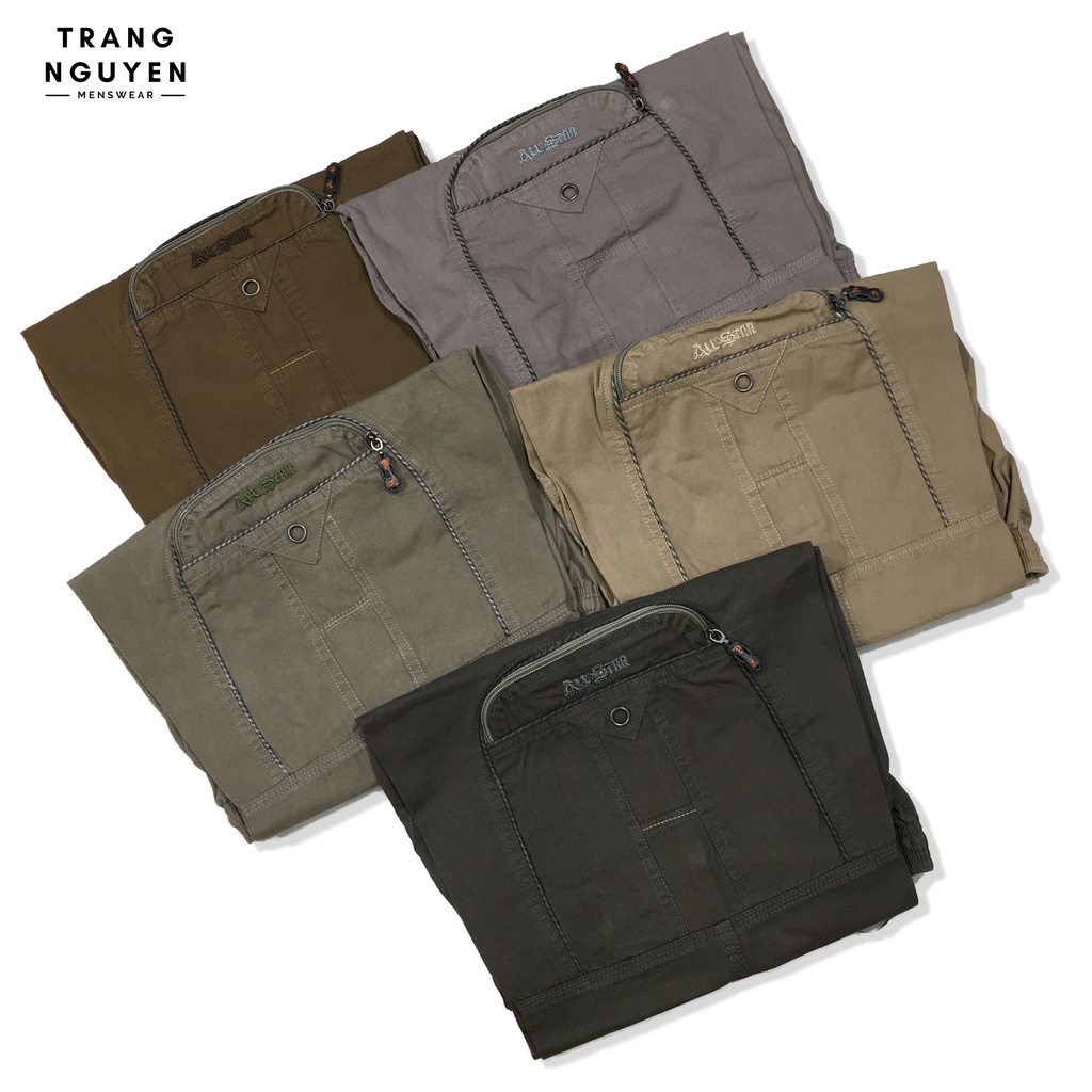 Quần Short Lửng Nam Kaki Túi Hộp Lưng Thun Form Rộng Co Dãn Cao Cấp ShK_THLT