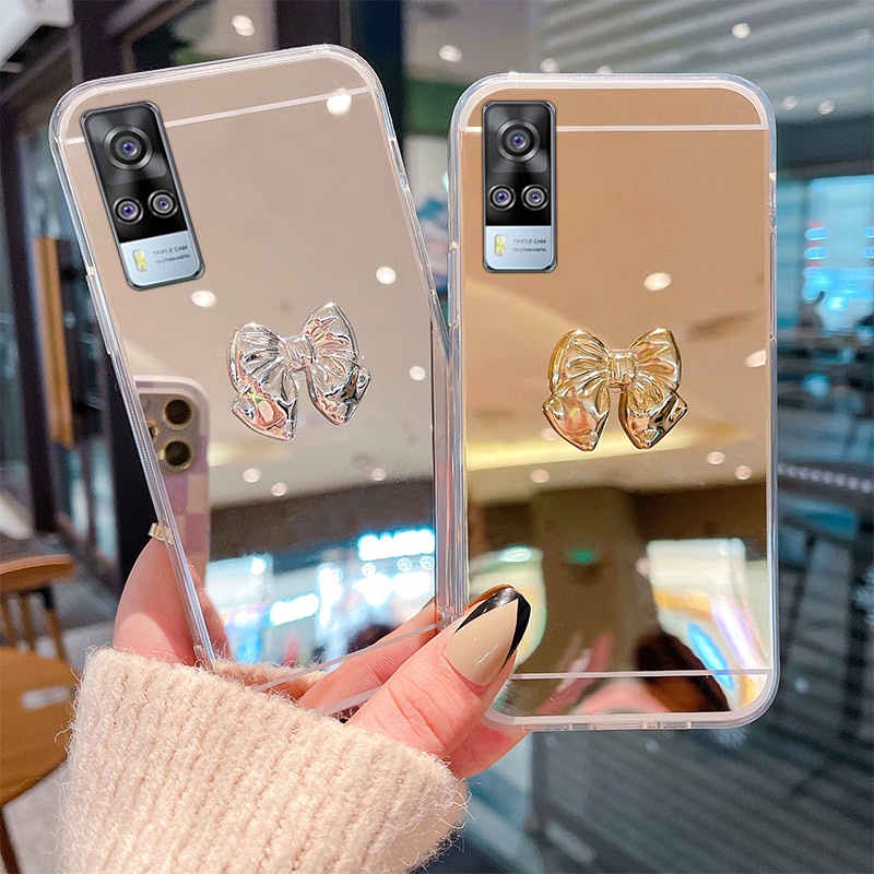 Ốp Điện Thoại Tráng Gương Viền Mềm Thời Trang Cho Vivo Y51 Y31 2020 Y31 2021 Y51A Y53S 4G