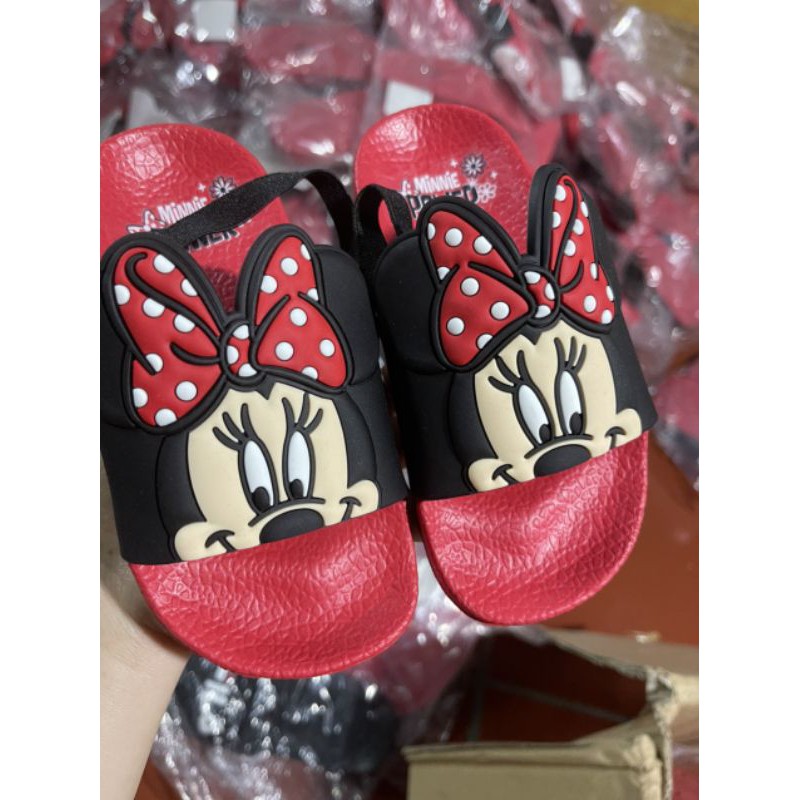 Dép Minnie bé Gái màu đỏ 1,5-10 tuổi Primark xuất 🇬🇧