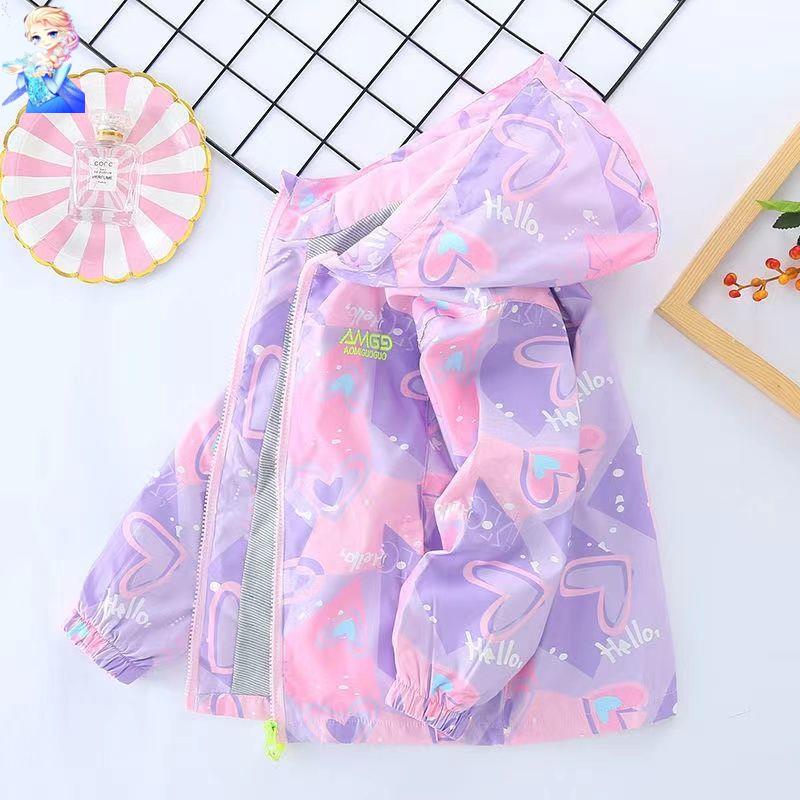 Áo Khoác Mỏng Thời Trang Xuân Thu Phong Cách Phương Tây Cho Bé Gái 2021