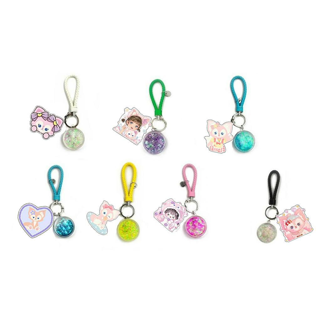 Móc khoá gấu dâu lotso thỏ stella cáo lina kim tuyến MKT4 hoa cúc GD cute dễ thương kpop thần tượng idol hoạt hình