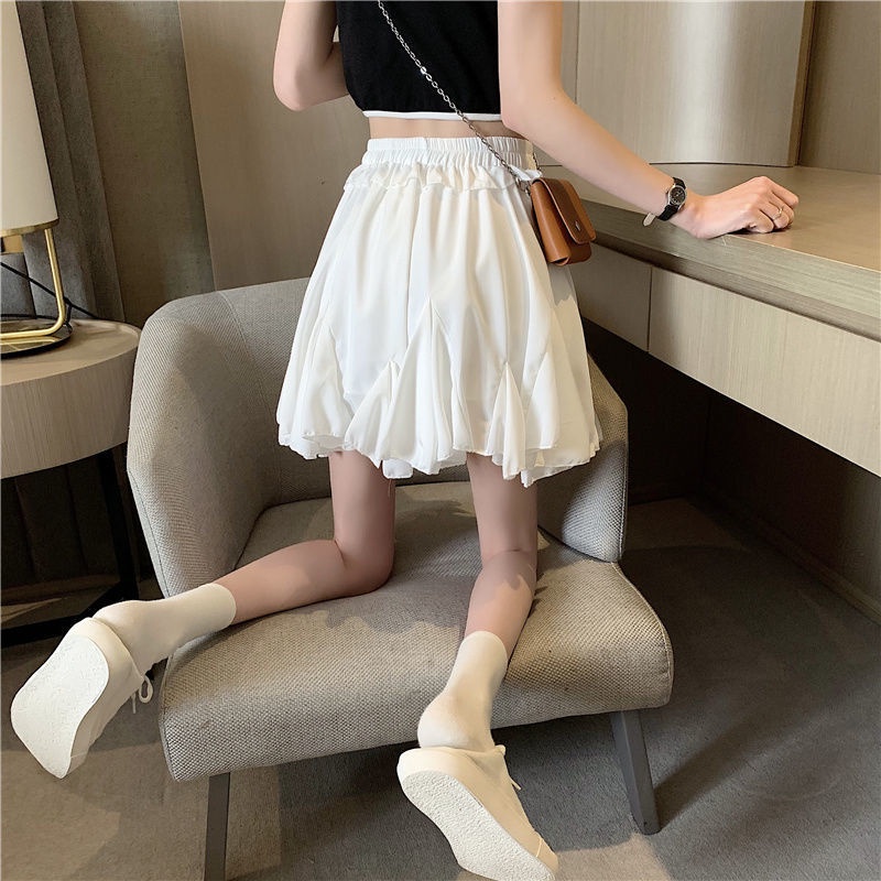 Chân Váy Ngắn Xòe Viền Bèo Dây Nơ Cạp Chun Chân Váy Tennis Dáng Ngắn Freesize Siêu Hot | BigBuy360 - bigbuy360.vn