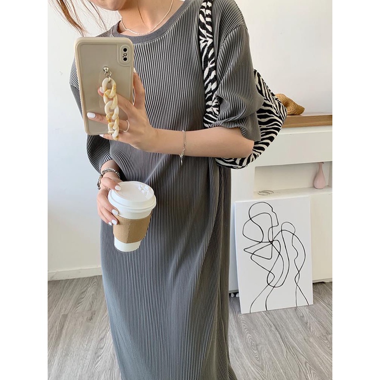 Đầm Xếp Ly Dáng Rộng Phong Cách Dành Cho Nữ