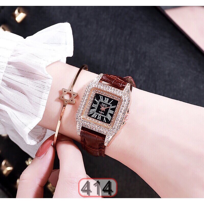 ĐỒNG HỒ NỮ DÂY DA DZG MẶT VUÔNG 414 KAMY SANG CHẢNH CỰC HOT | BigBuy360 - bigbuy360.vn