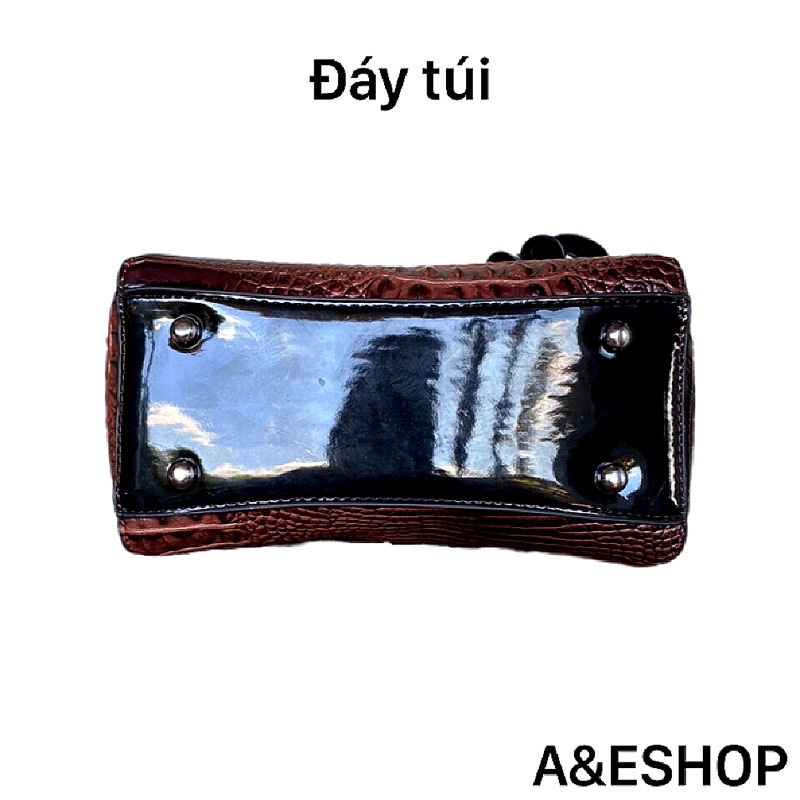 Túi Xách Nữ Da Bò Dập Vân Cá Sấu Quai Sách Cao Cấp Rẻ Đẹp -A&ESHOP 9807
