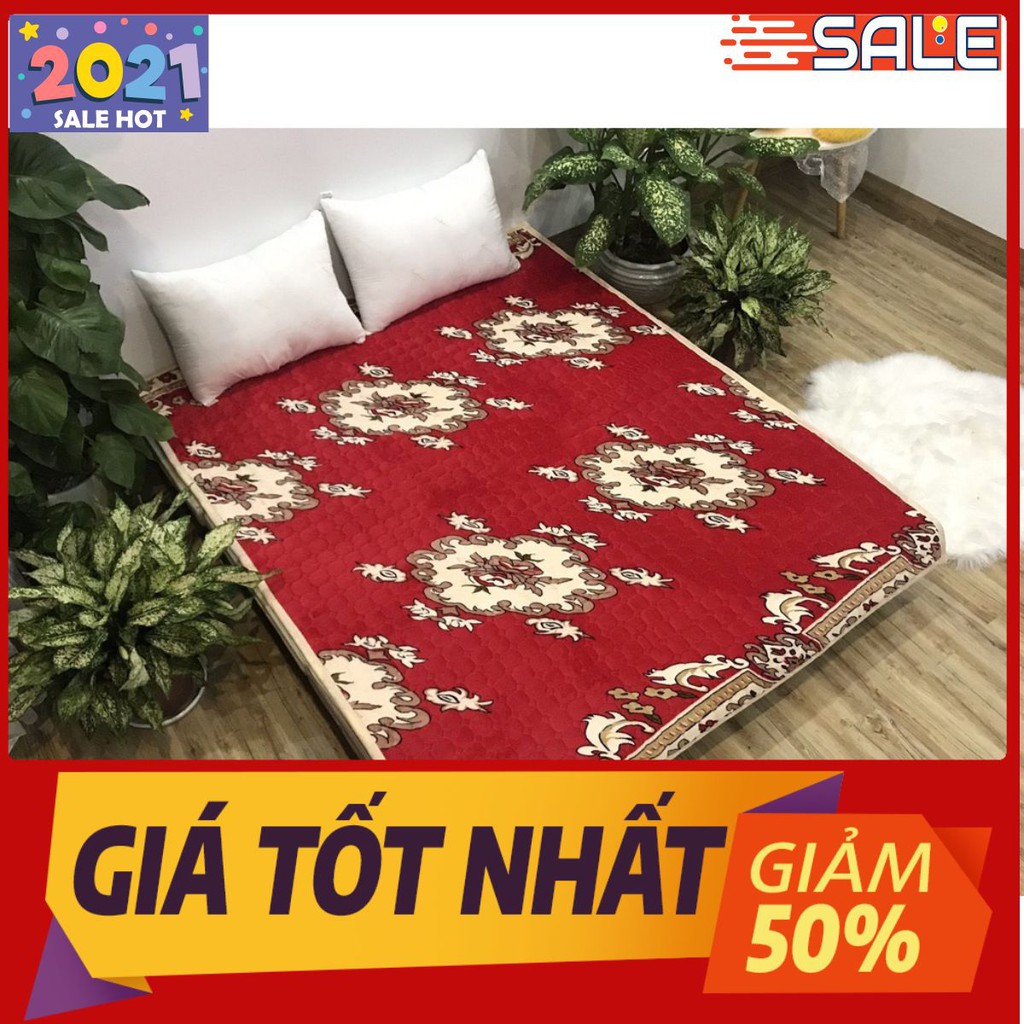 THẢM NỈ NHUNG TRẢI GIƯỜNG HOA VĂN 1M6