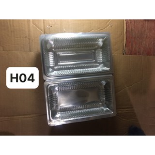 Combo 100 Hộp nhựa đựng bánh H04