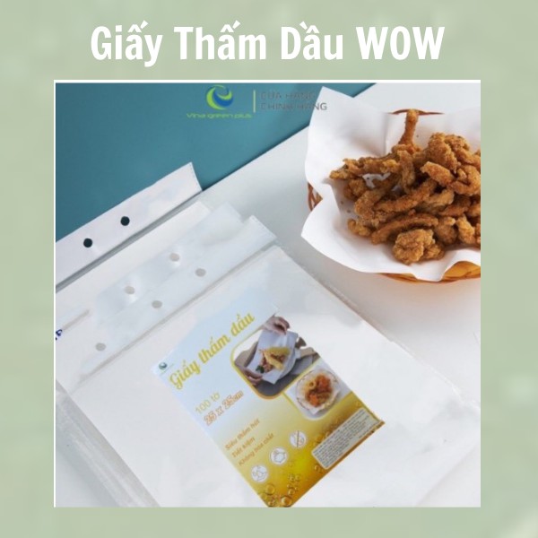[HOT SALE] - Giấy thấm dầu thực phẩm 100 tờ 15x15cm - Siêu Thấm Hút | BigBuy360 - bigbuy360.vn
