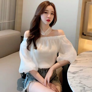 Áo voan kiểu choker cổ đẹp